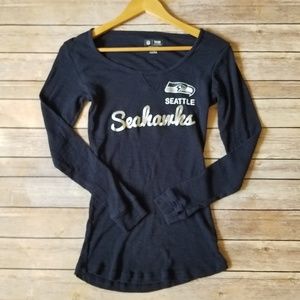 NFL Metallic Seattle Seahawks Long Sleeve Shirt